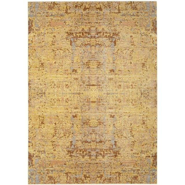 Mystique MYS971 Power Loomed Area Rug - Gold/Multi - 4'x6' - Safavieh.