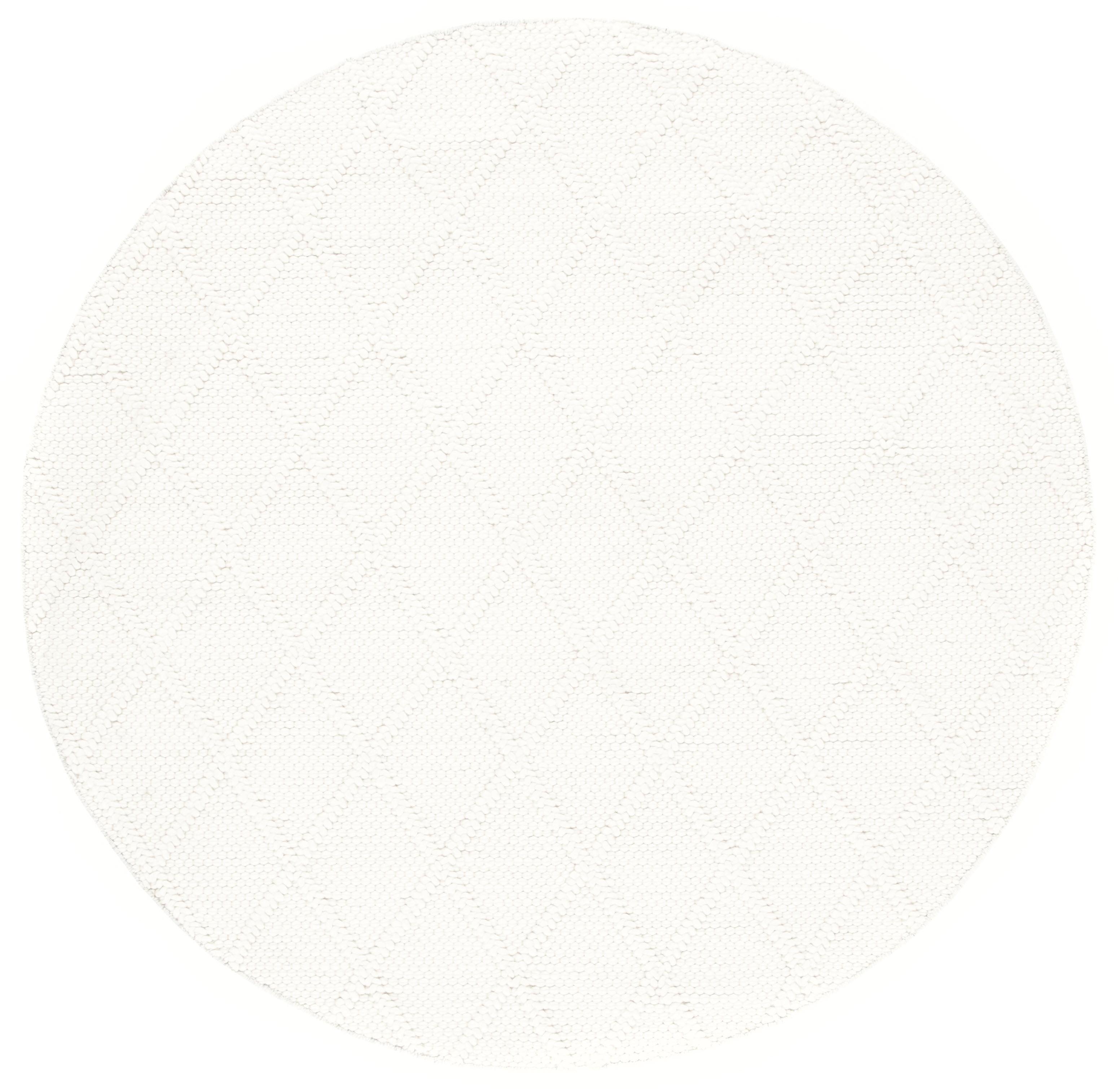 Natura NAT310 Hand Woven Area Rug - Ivory/Ivory - 8' round - Safavieh.