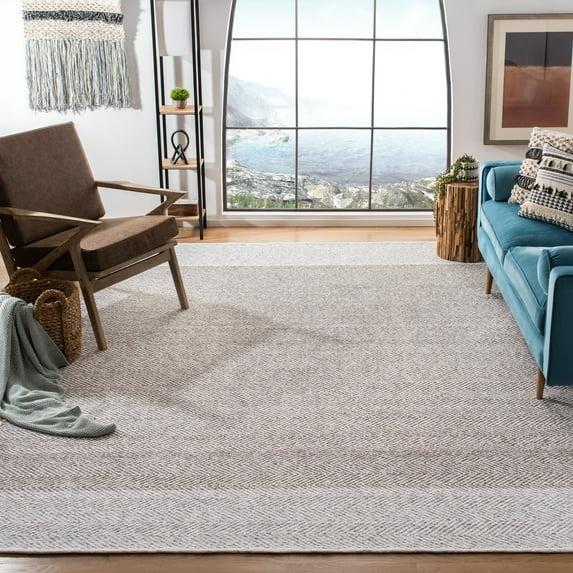 Nantucket NAN148 Hand Loomed Area Rug - Ivory/Taupe - 8'x10' - Safavieh.