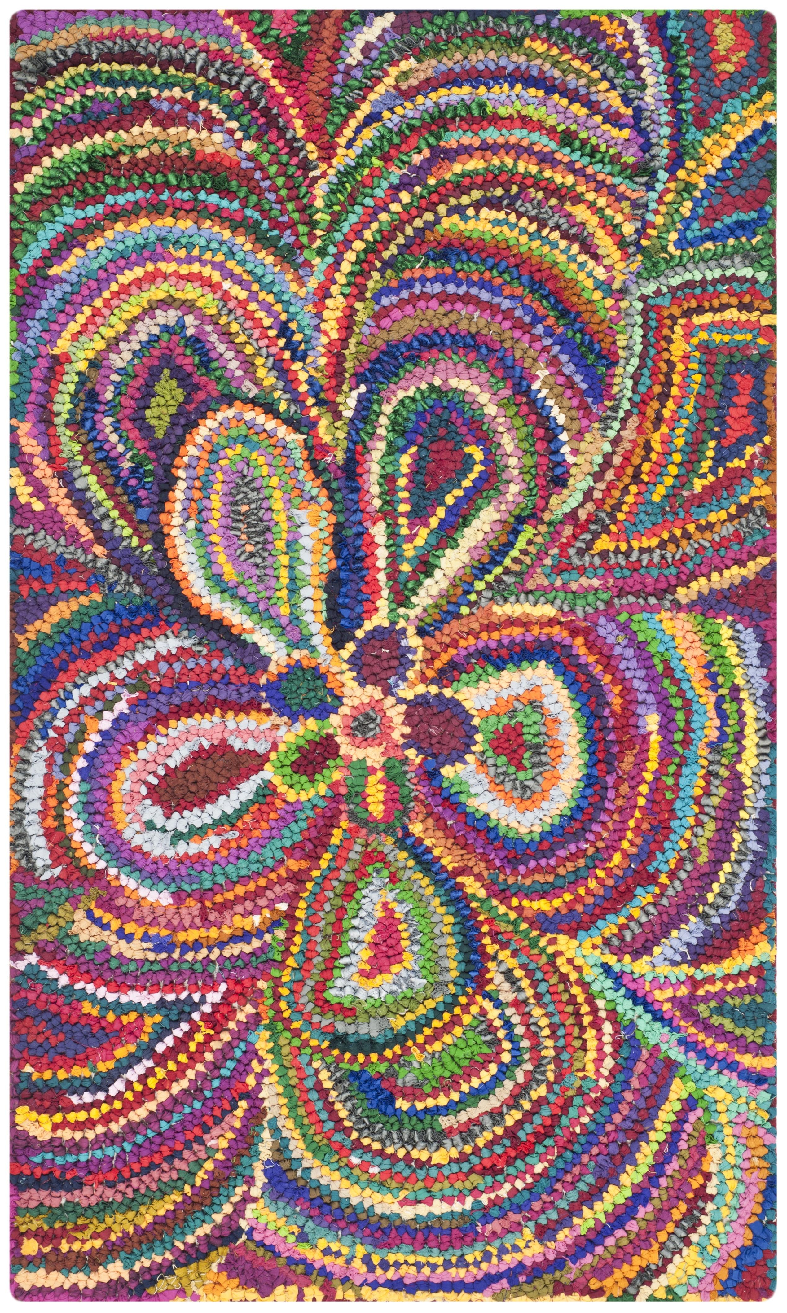 Nantucket NAN445 Hand Tufted Accent Rug - Multi - 2'3"x4' - Safavieh.