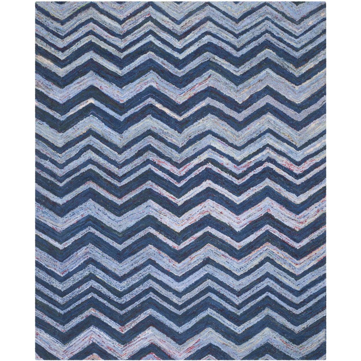 Nantucket NAN145 Hand Tufted Indoor Area Rug - Blue/Multi - 6'x9' - Safavieh.