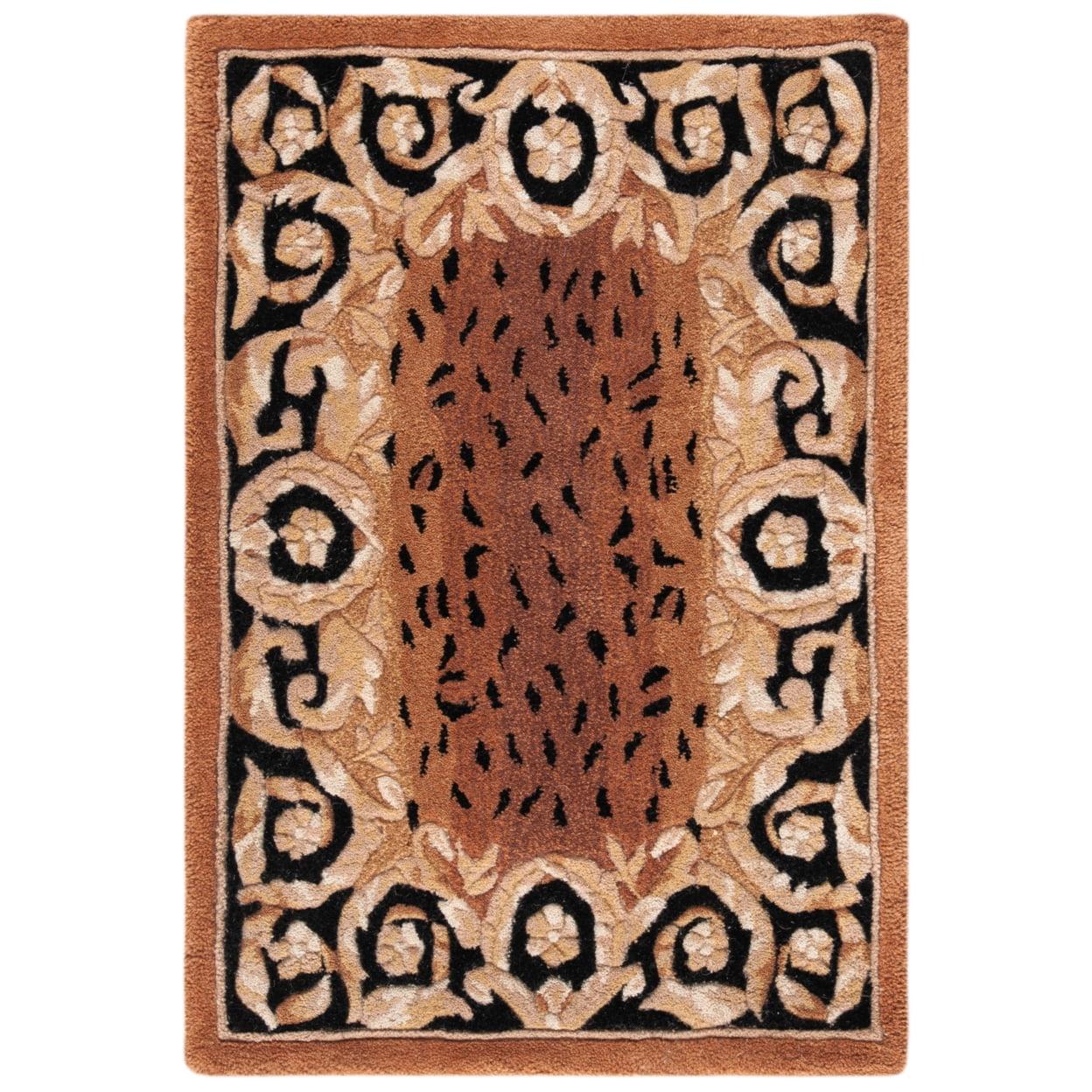 Naples NA712 Hand Tufted Accent Rug - Black/Gold - 2'x3' - Safavieh.