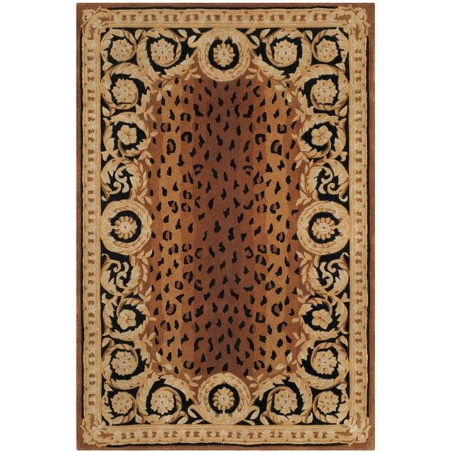 Naples NA712 Hand Tufted Area Rug - Black/Gold - 4'x6' - Safavieh.