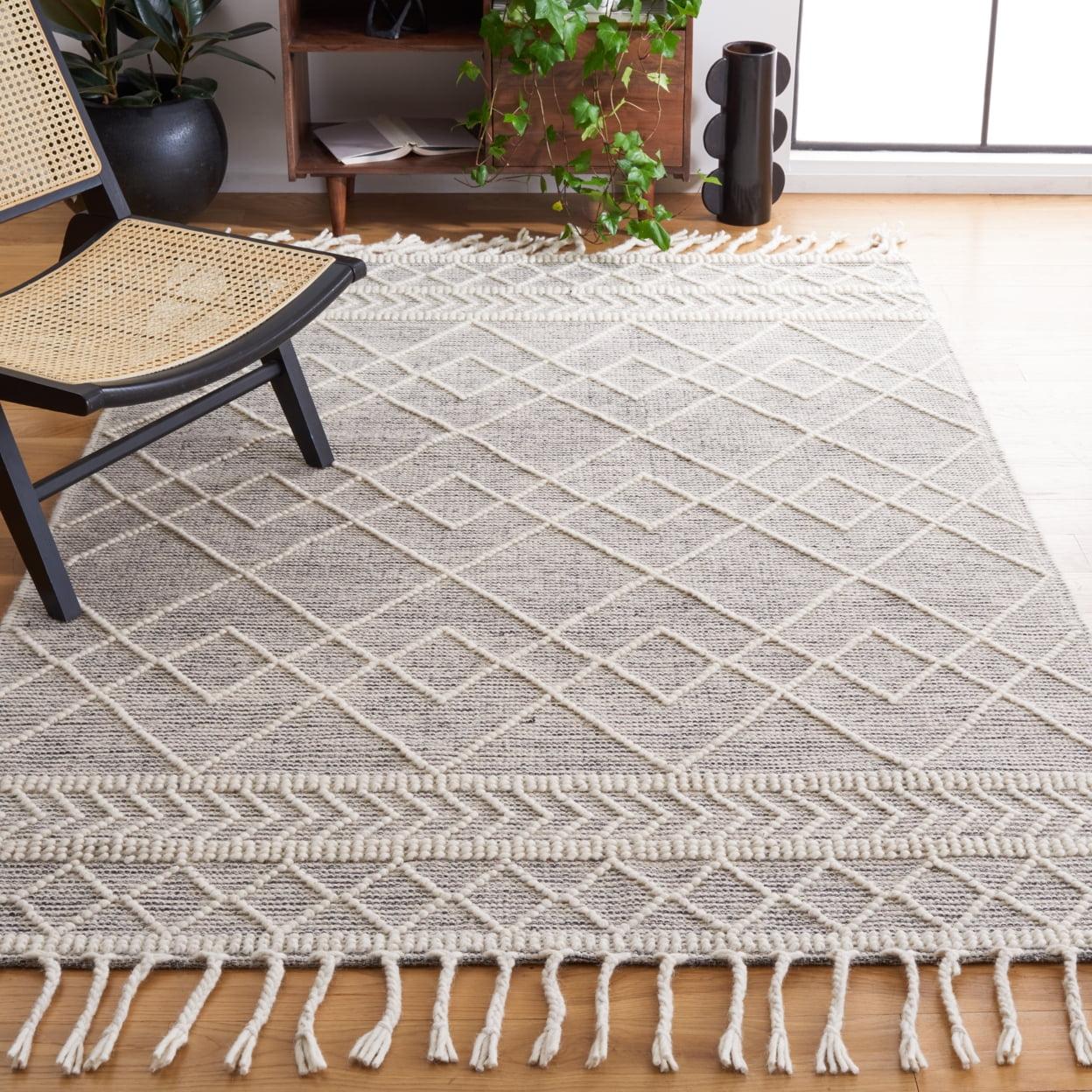 Natura NAT339 Hand Woven Area Rug - Ivory/Black - 3'x5' - Safavieh.