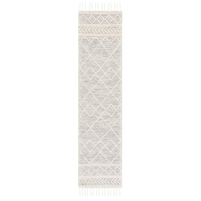 Natura NAT339 Hand Woven Runner Rug - Ivory/Black - 2'3"x9' - Safavieh.
