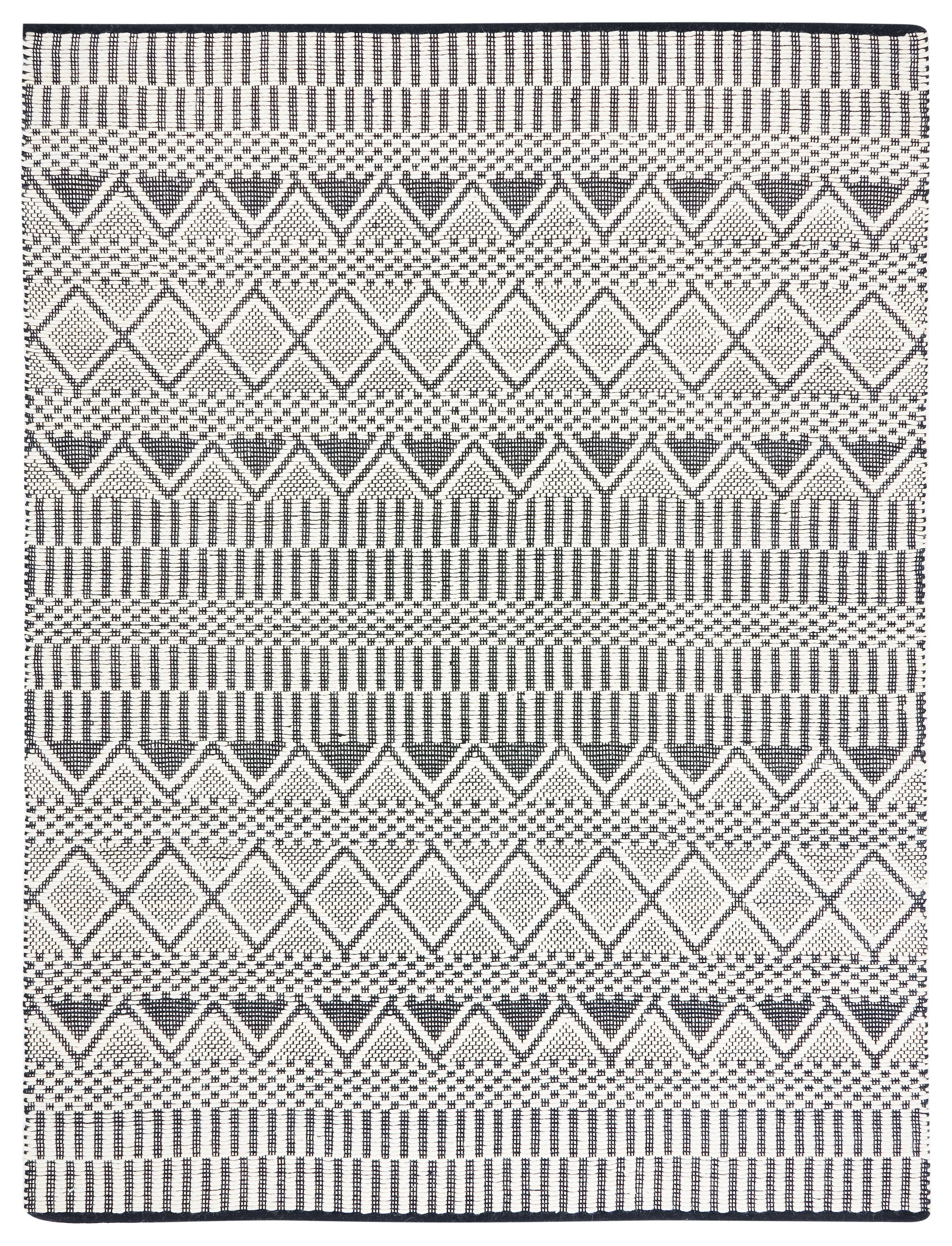 Natura NAT853 Hand Woven Area Rug - Ivory/Black - 8'x10' - Safavieh.