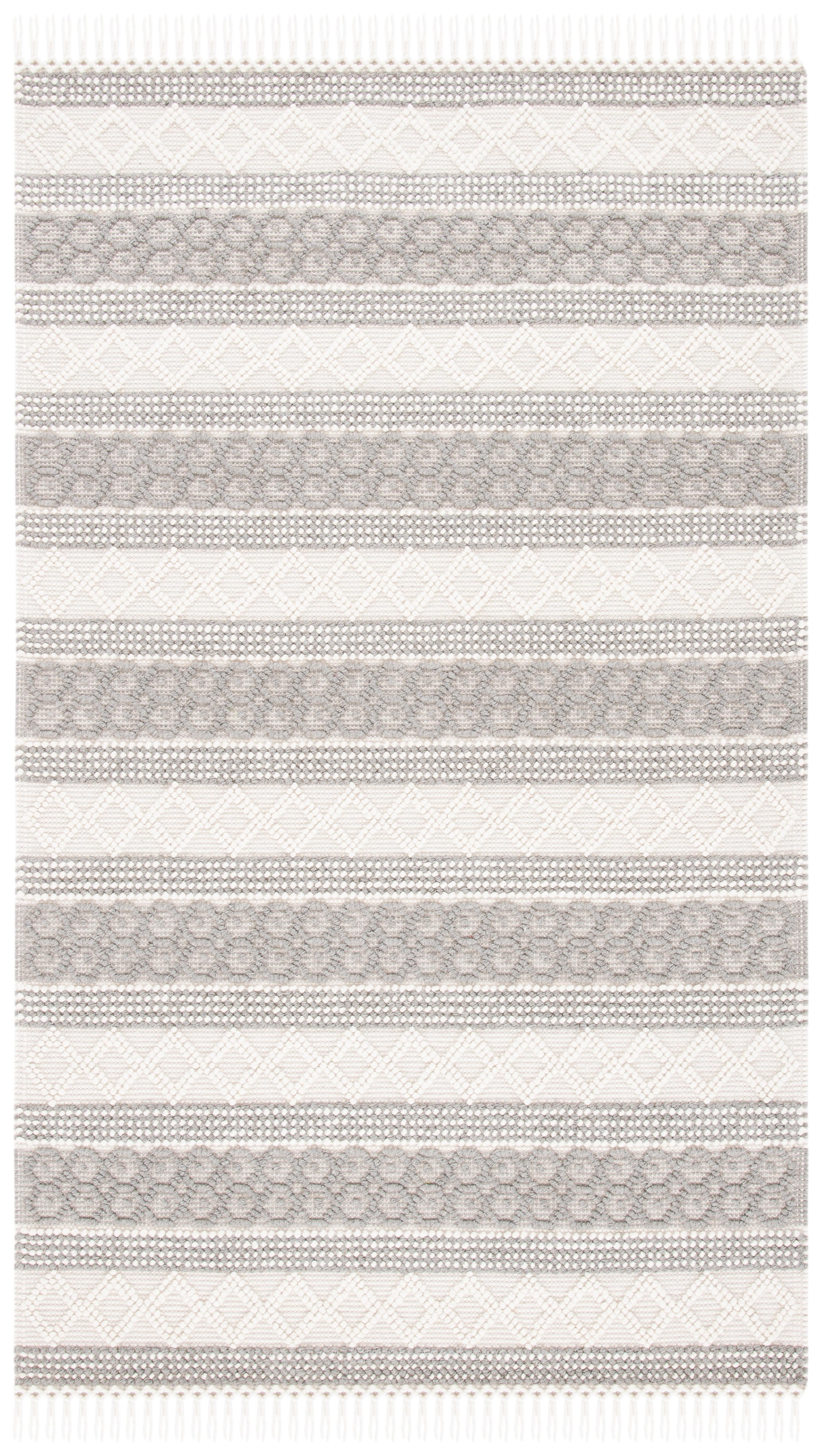 Natura NAT859 Hand Woven Indoor Area Rug - Ivory/Grey - 5'x8' - Safavieh