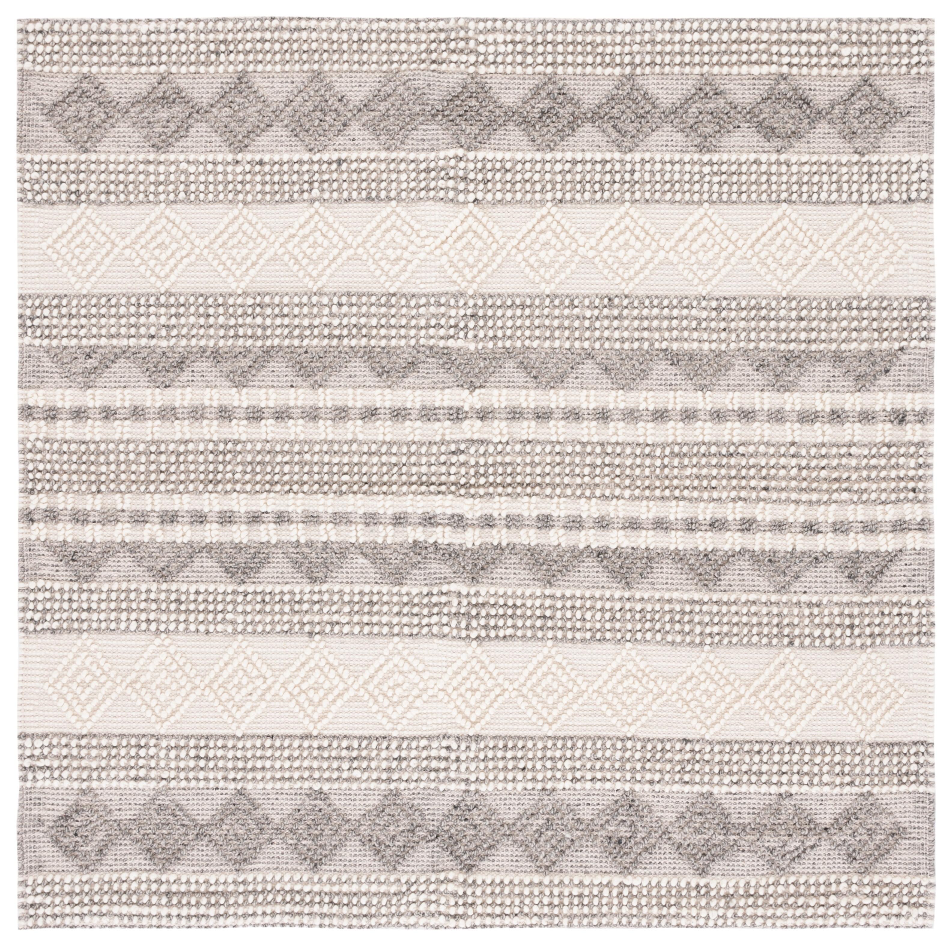 Natura NAT102 Hand Woven Area Rug - Gray/Ivory - 7'x7' - Safavieh.