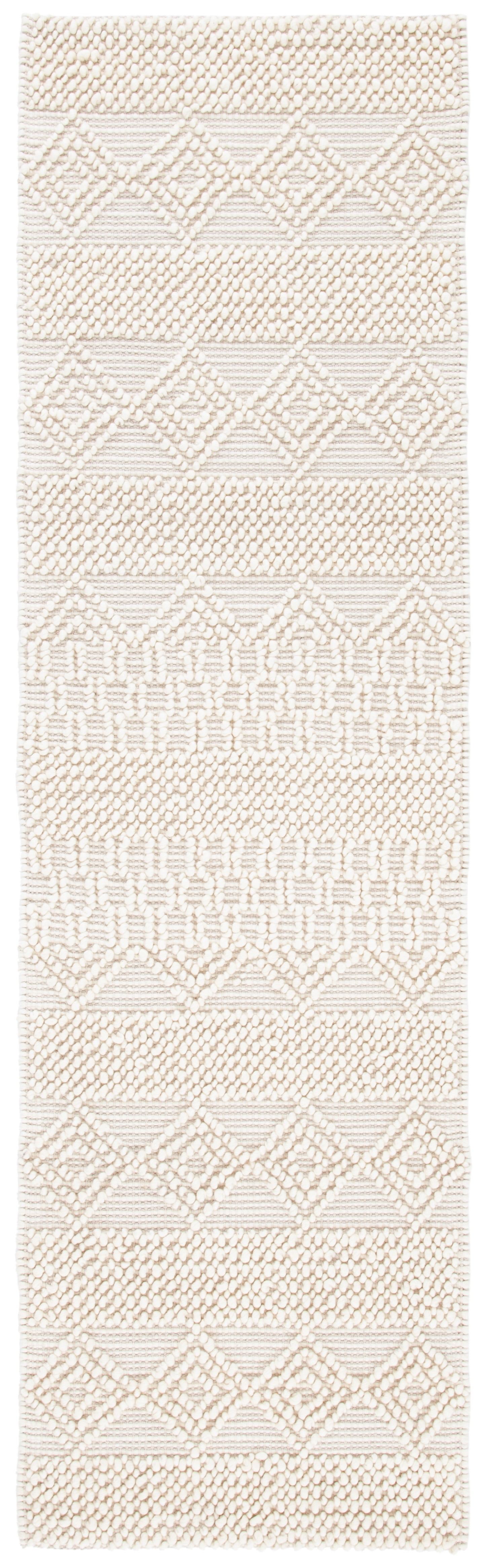 Natura Hand Woven 60% Wool And 40% Cotton Geometric Rug