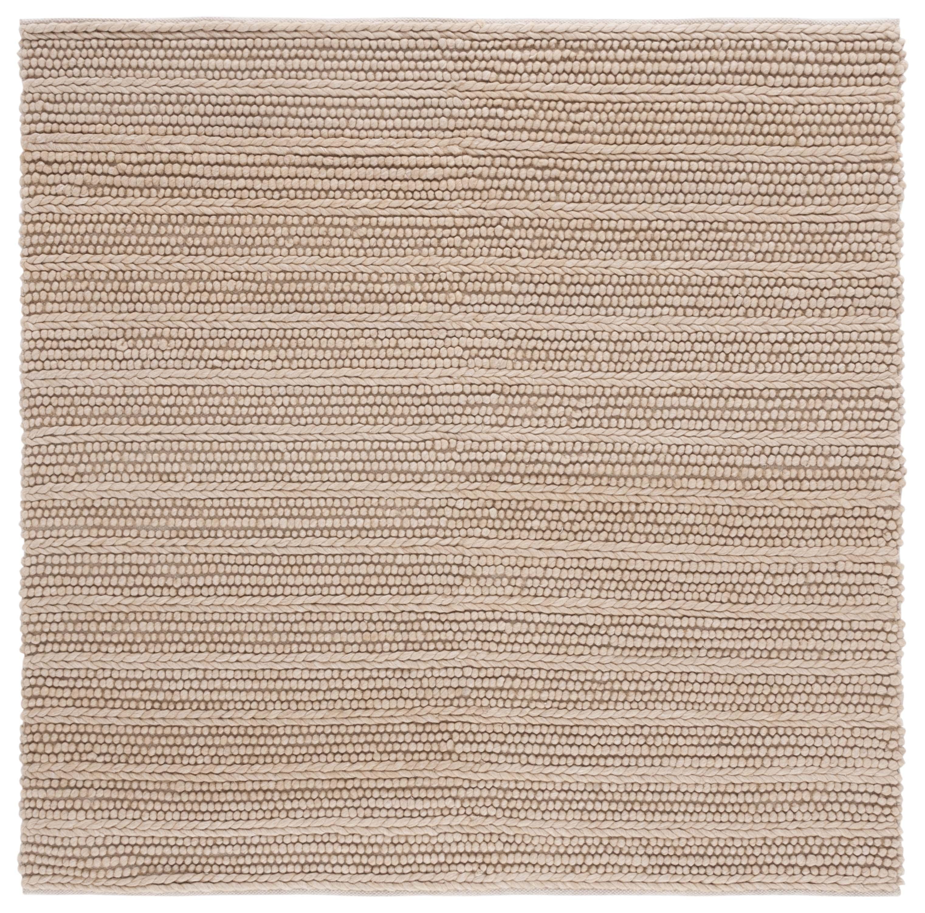 Natura NAT280 Flat Weave Indoor Area Rug - Beige - 6'x6' - Safavieh
