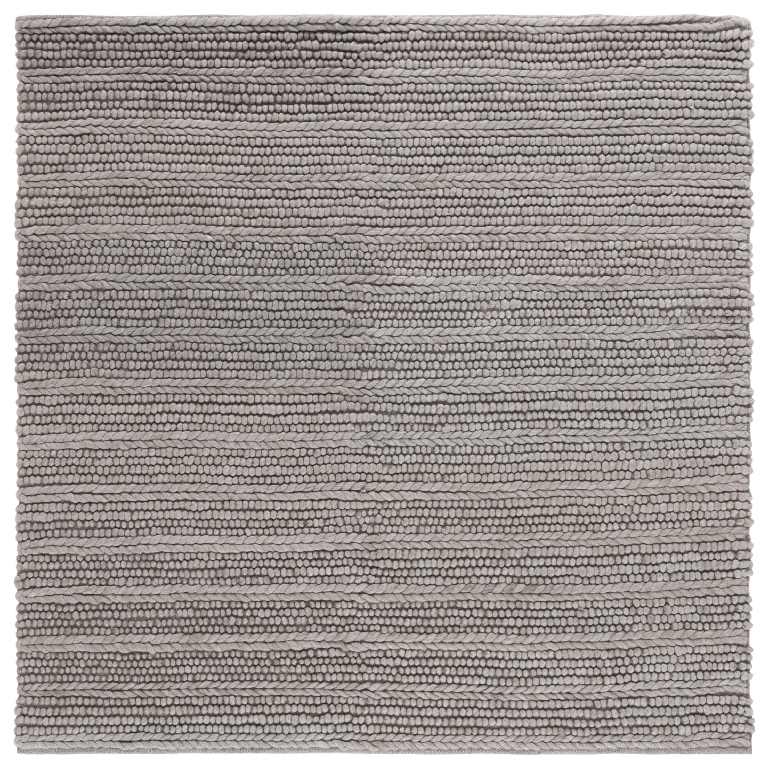Natura NAT280 Flat Weave Indoor Area Rug - Grey - 6'x6' - Safavieh