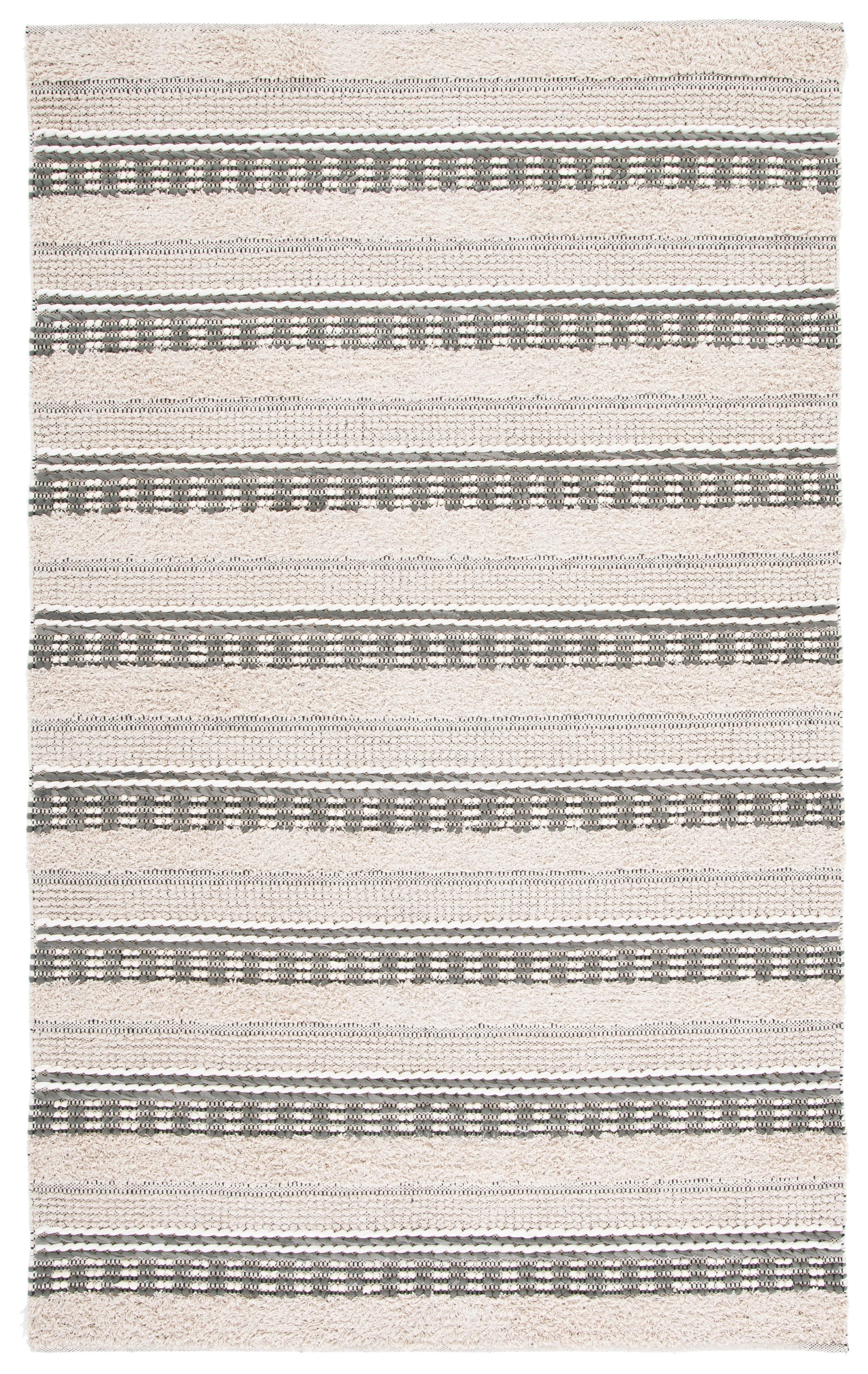 Natura NAT651 Hand Woven Area Rug - Beige/Grey - 4'x6' - Safavieh.