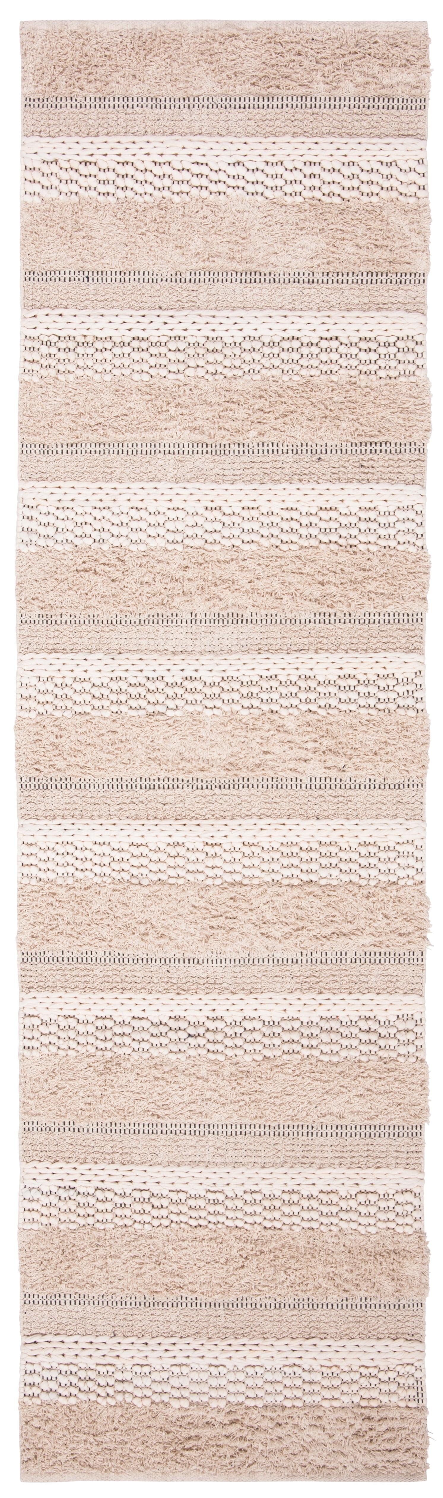 Natura NAT929 Power Loomed Runner Rug - Grey/Ivory - 2'3"x9' - Safavieh.