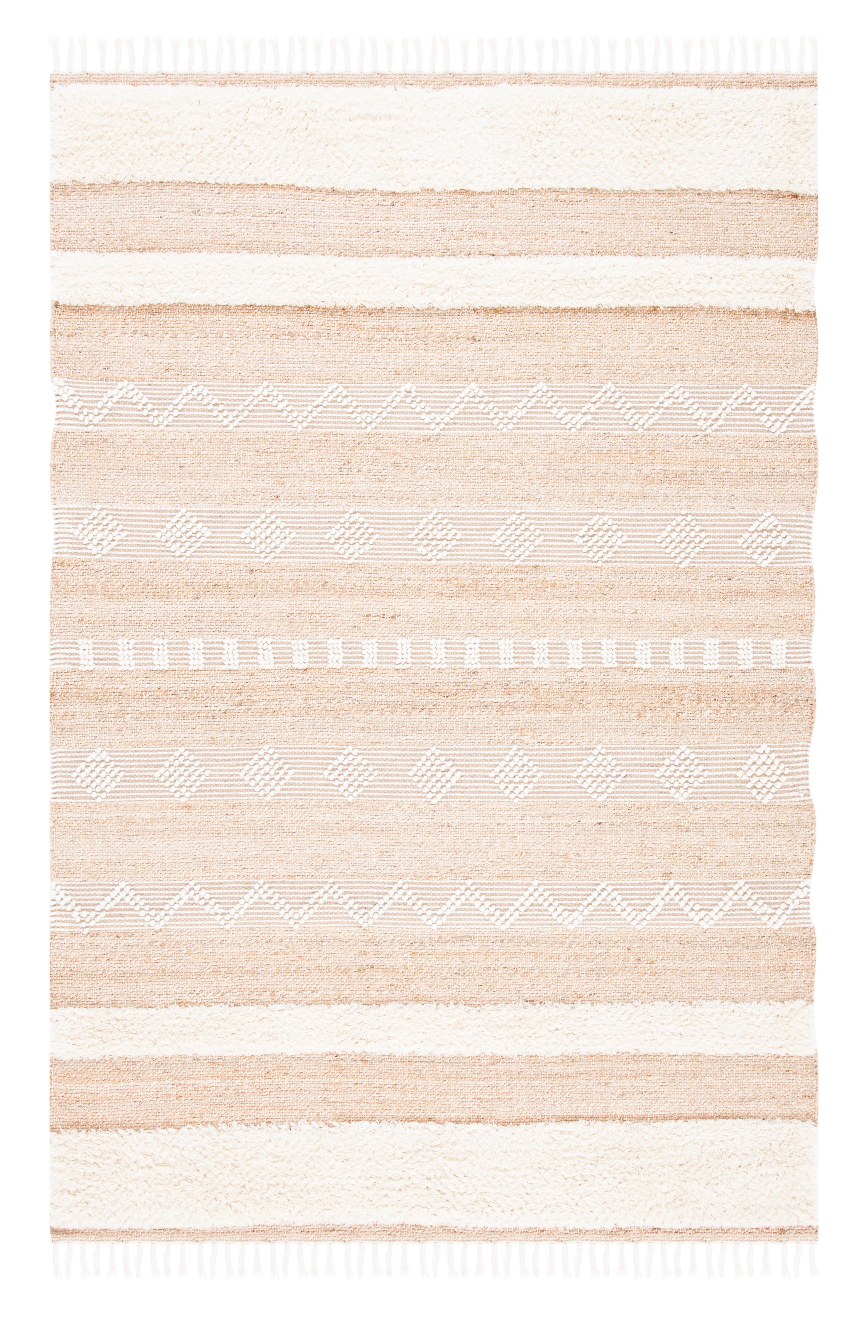 Natura NAT123 Hand Woven Area Rug - Natural/Ivory - 3'x5' - Safavieh.