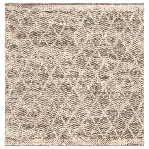 Natura NAT223 Hand Woven Indoor Area Rug - Brown/Natural - 6'x6' - Safavieh