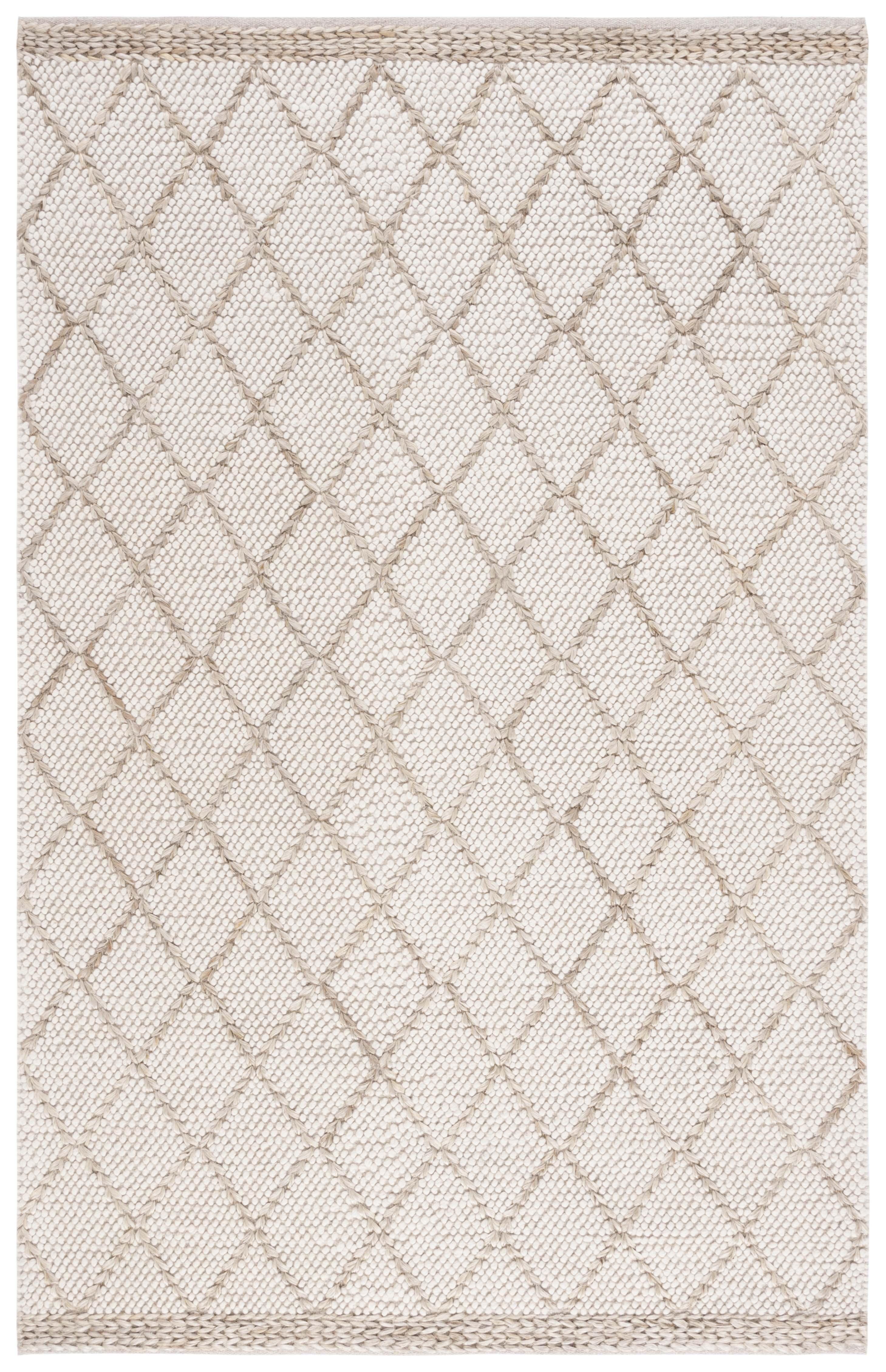 Natura NAT223 Hand Woven Indoor Area Rug - Ivory/Natural - 5'x8' - Safavieh