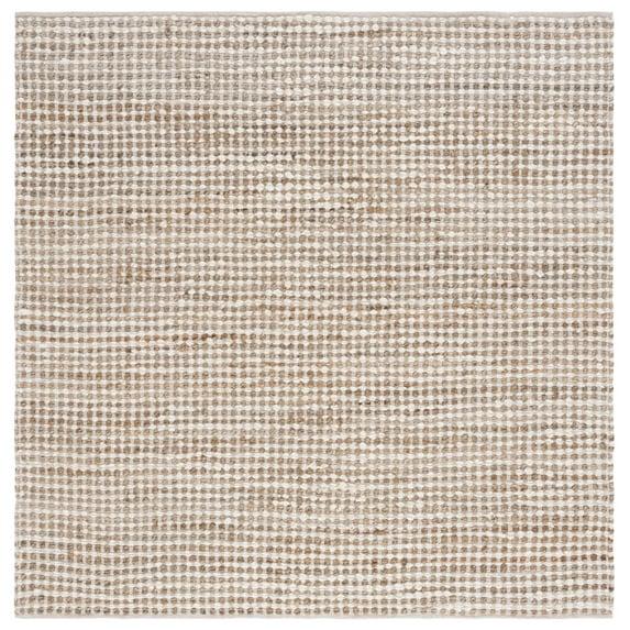 Natura NAT349 Flat Weave Indoor Area Rug - Beige/Ivory - 6'x6' - Safavieh