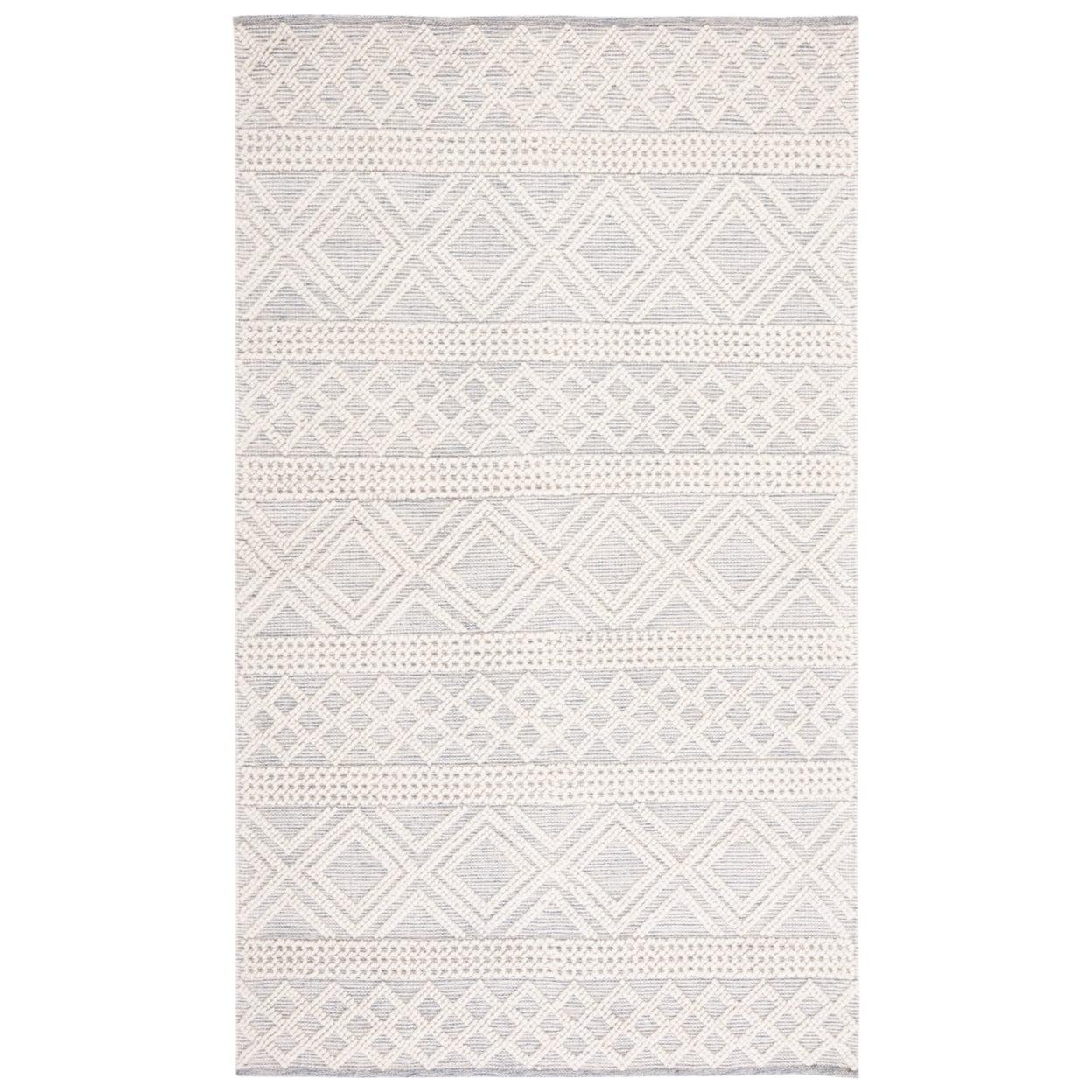 Natura NAT830 Hand Woven Area Rug - Ivory/Blue - 8'x10' - Safavieh.