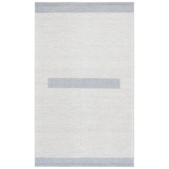 Natura NAT324 Flat Weave Indoor Area Rug - Ivory/Light Blue - 5'x8' - Safavieh