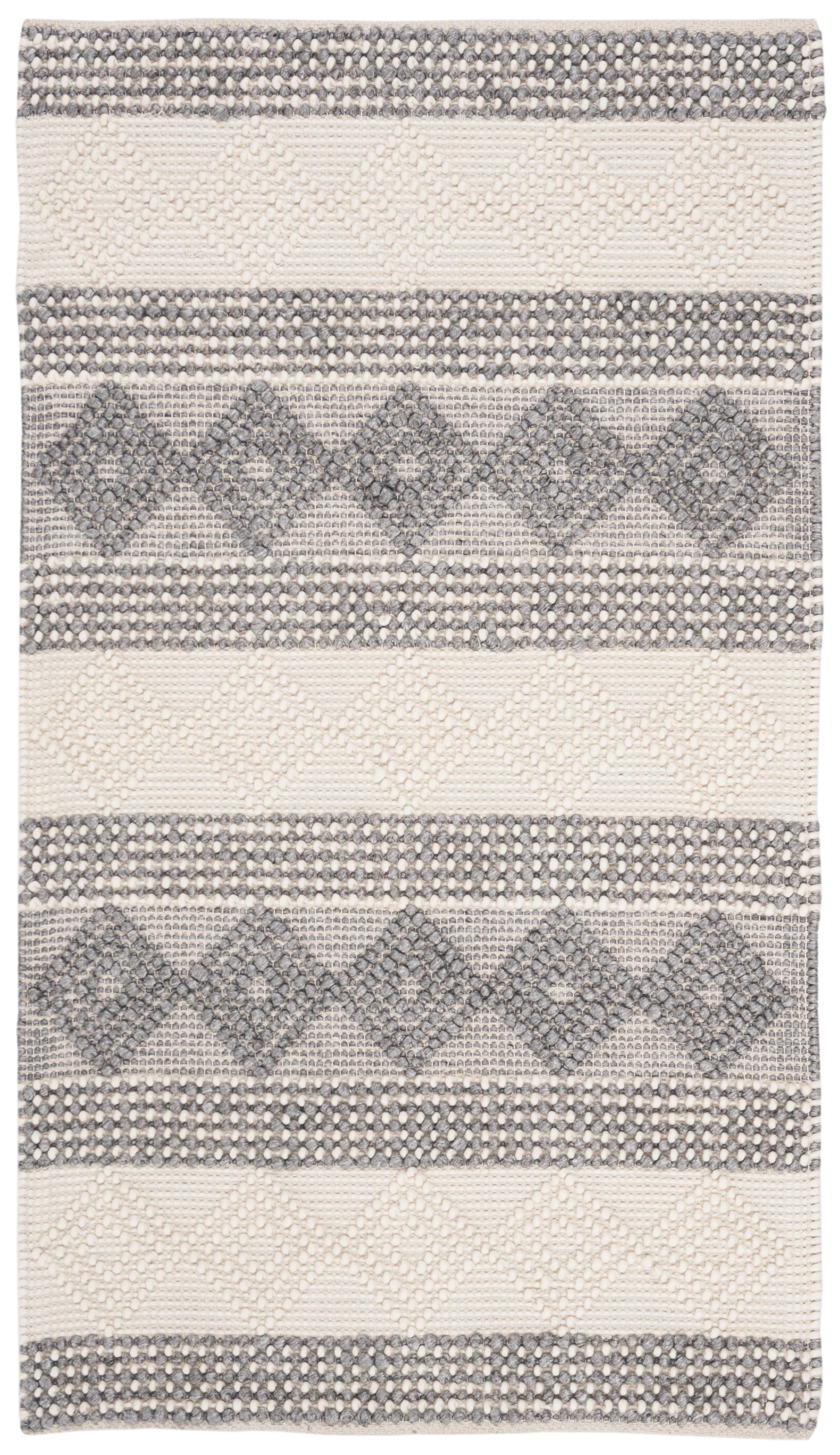 Natura NAT105 Hand Woven Accent Rug - Gray/Ivory - 2'3"x4' - Safavieh.