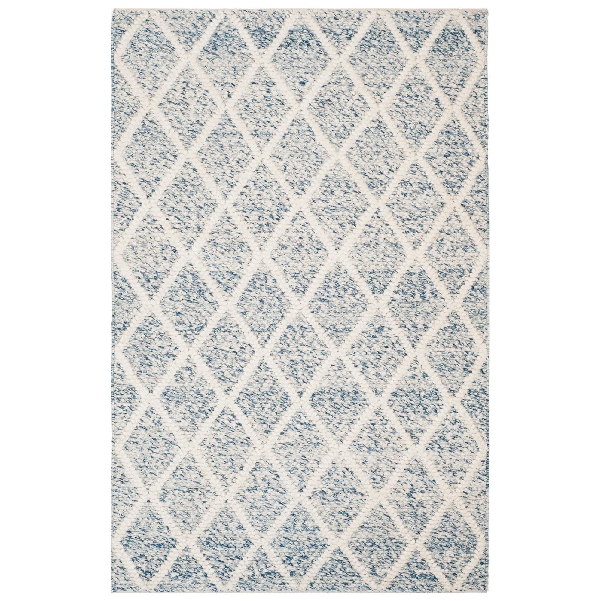 Natura NAT711 Hand Woven Area Rug - Ivory/Blue - 4'x6' - Safavieh.