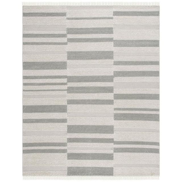 Natura NAT225 Flat Weave Indoor Area Rug - Ivory/Grey - 8'x10' - Safavieh