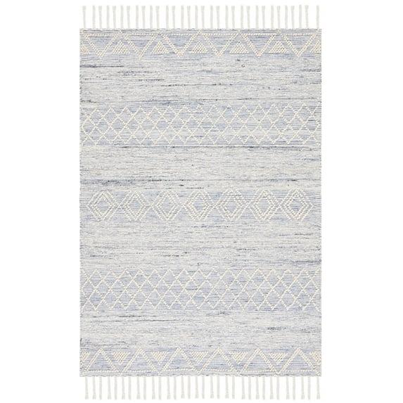 Natura NAT297 Hand Woven Indoor Area Rug - Ivory/Blue - 5'x8' - Safavieh