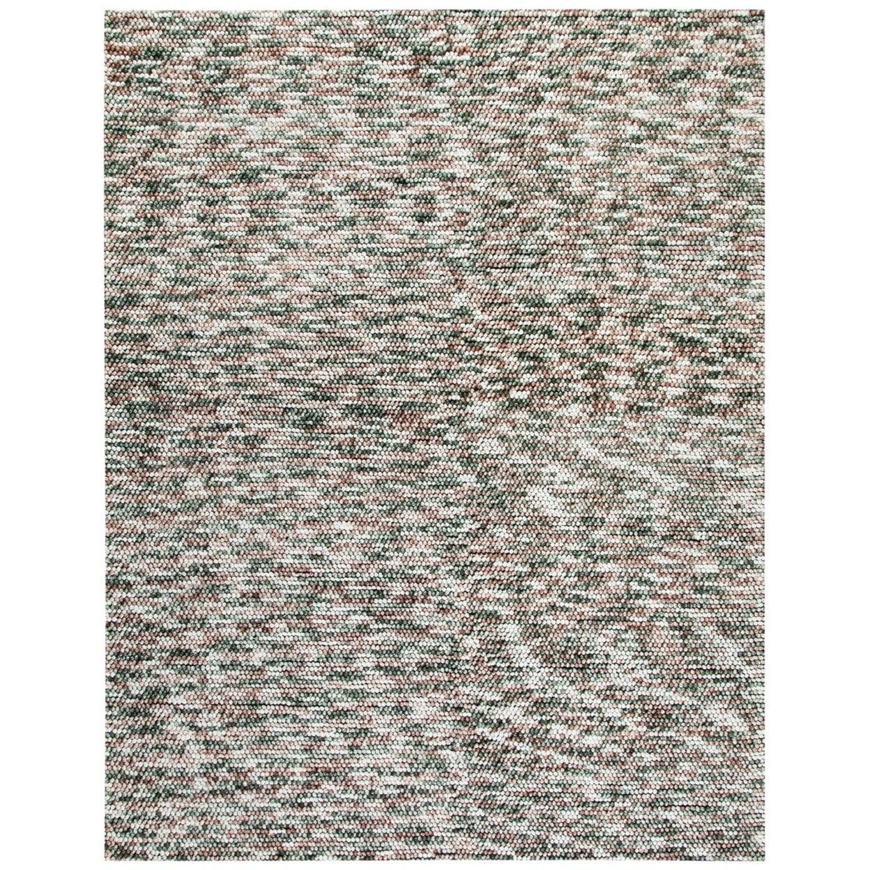 SAFAVIEH Natura Shelby Overdyed Braided Polyester Area Rug, Brown/Ivory, 2' x 3'