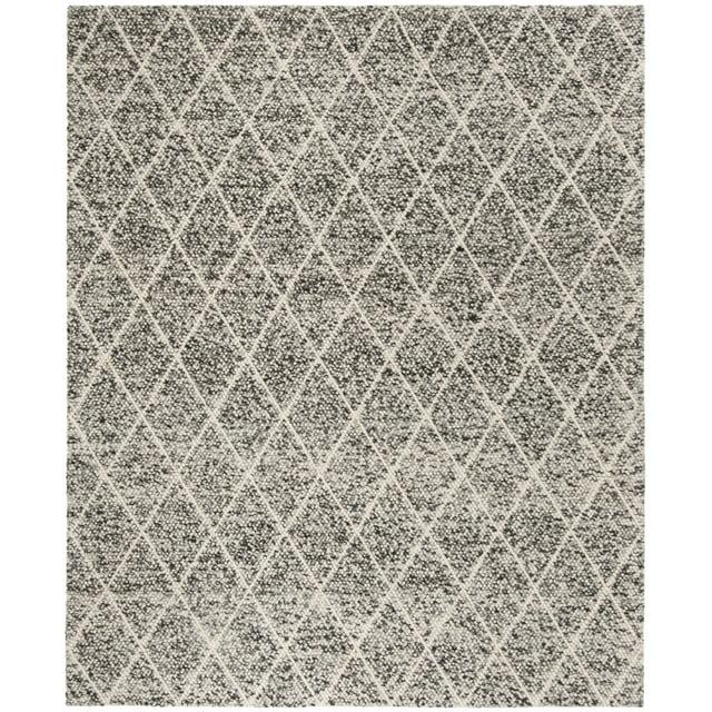 Natura NAT712 Hand Woven Indoor Area Rug - Ivory/Black - 6'x6' - Safavieh.