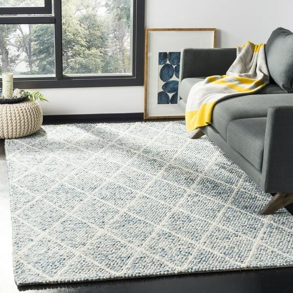 Natura NAT712 Hand Woven Area Rug - Ivory/Blue - 6'x9' - Safavieh.