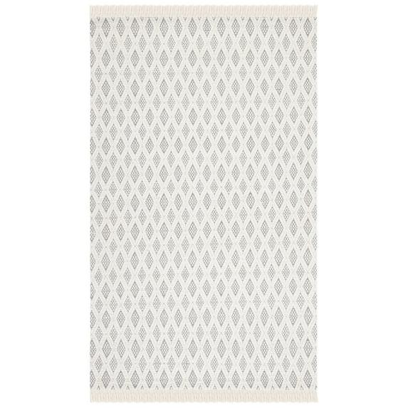 Natura NAT865 Hand Woven Indoor Area Rug - Ivory/Grey - 4'x6' - Safavieh