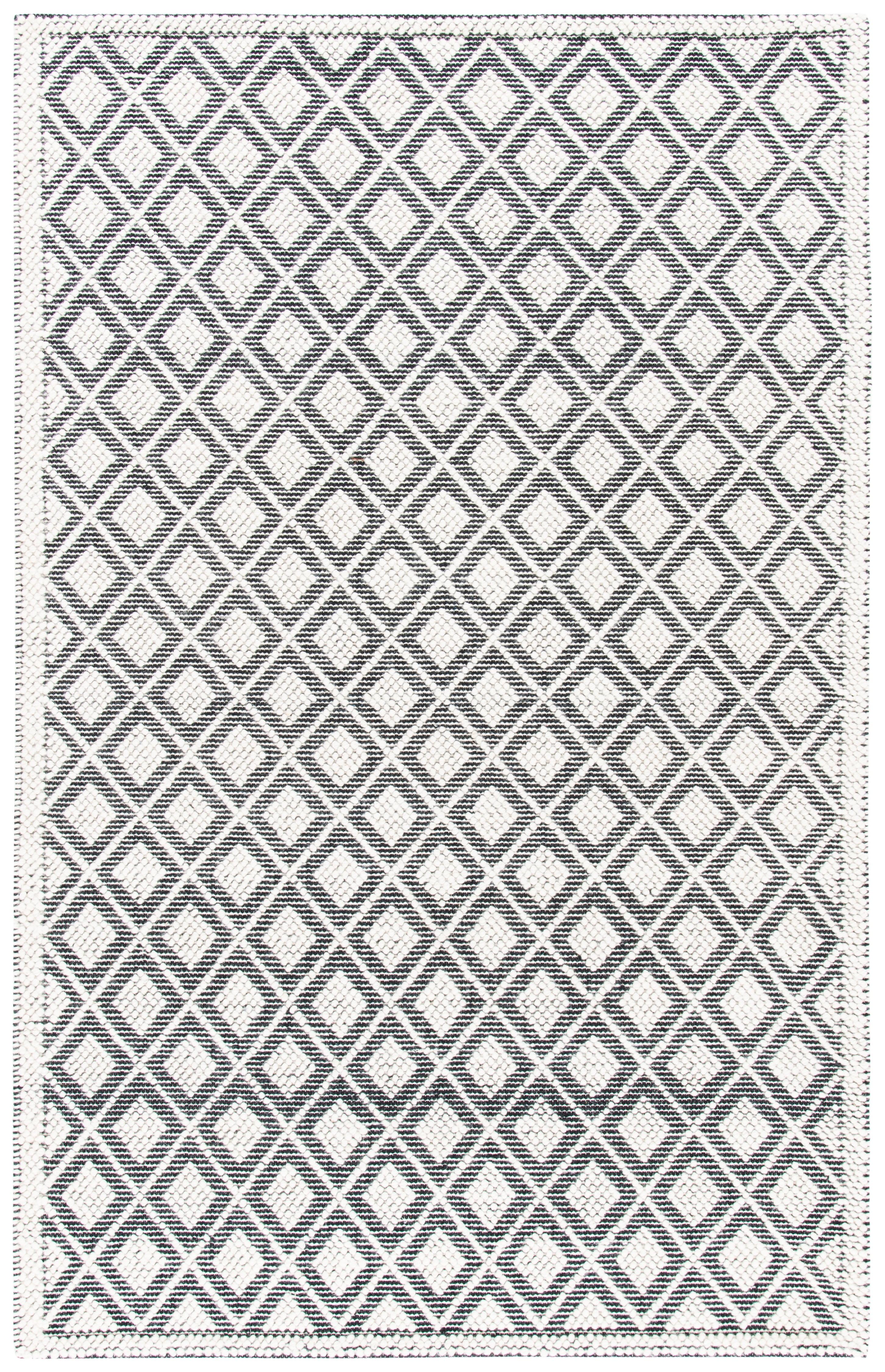 Natura NAT475 Hand Woven Area Rug - Ivory/Black - 5'x8' - Safavieh.