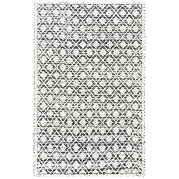 Natura NAT475 Hand Woven Area Rug - Ivory/Black - 5'x8' - Safavieh.
