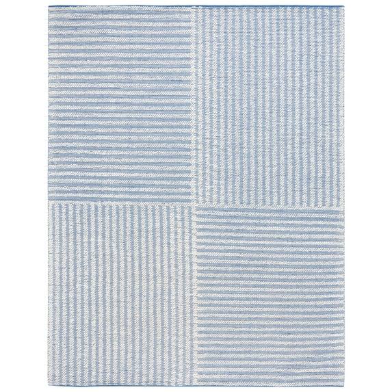 Natura NAT227 Hand Woven Indoor Area Rug - Ivory/Blue - 8'x10' - Safavieh