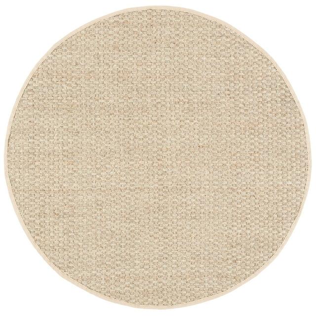 Natural Fiber NF114 Power Loomed Indoor Area Rug - Natural/Beige - 5' Round - Safavieh