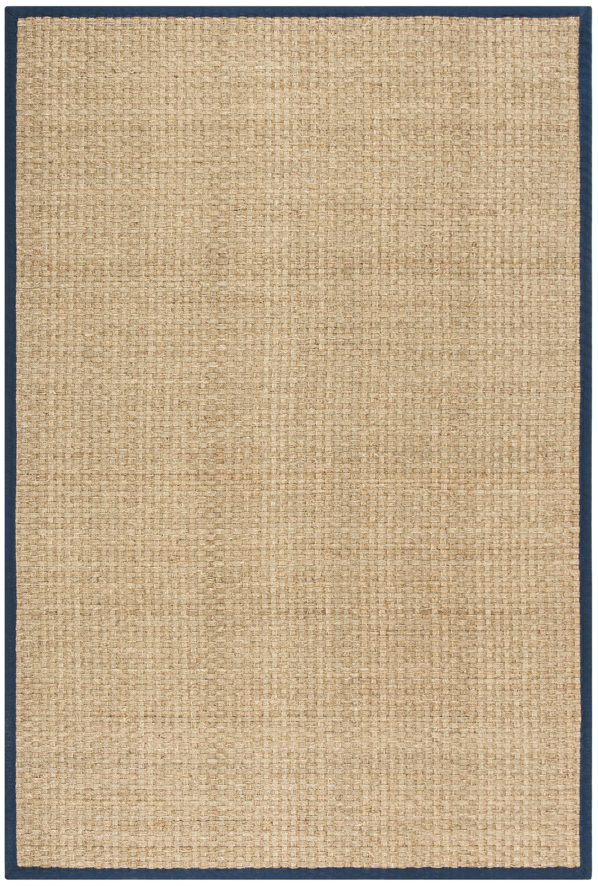 Natural Fiber NF114 Power Loomed Area Rug - Natural/Blue - 6'x9' - Safavieh.