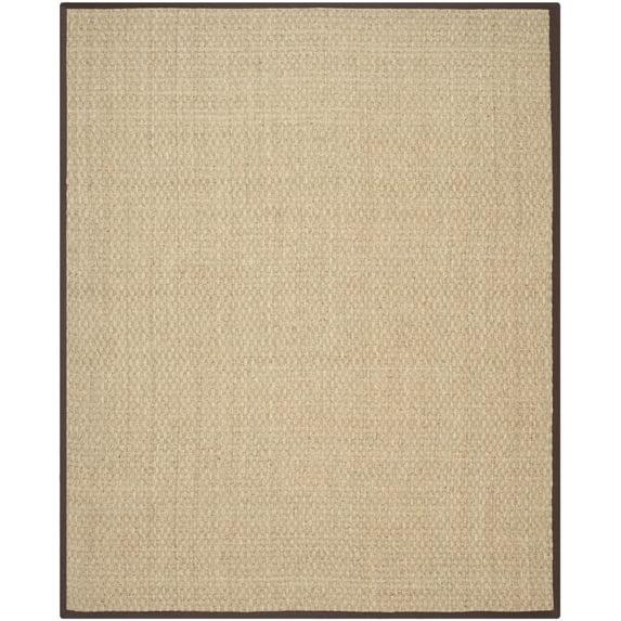 Natural Fiber NF114 Power Loomed Indoor Accent Rug - Natural/Dark Brown - 3'x5' - Safavieh