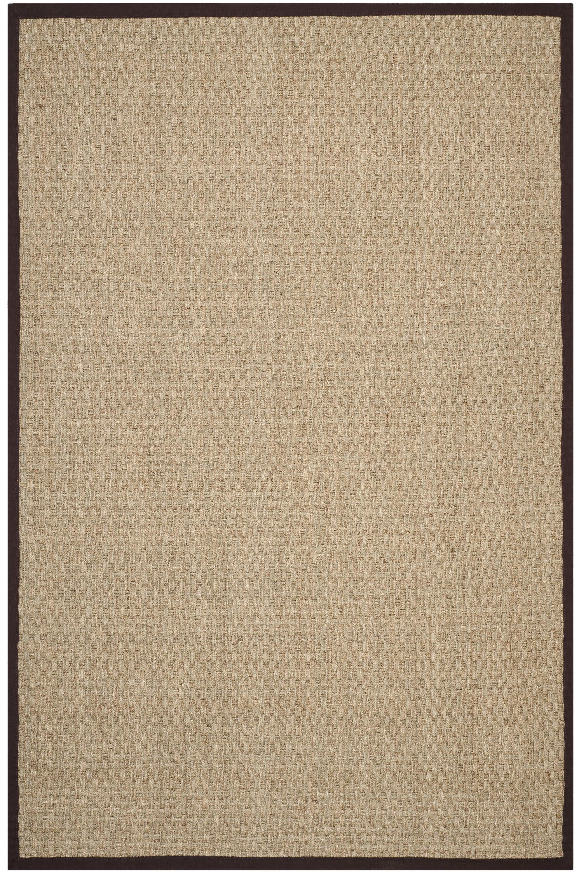 Natural Fiber NF114 Power Loomed Indoor Area Rug - Natural/Dark Brown - 5'x8' - Safavieh
