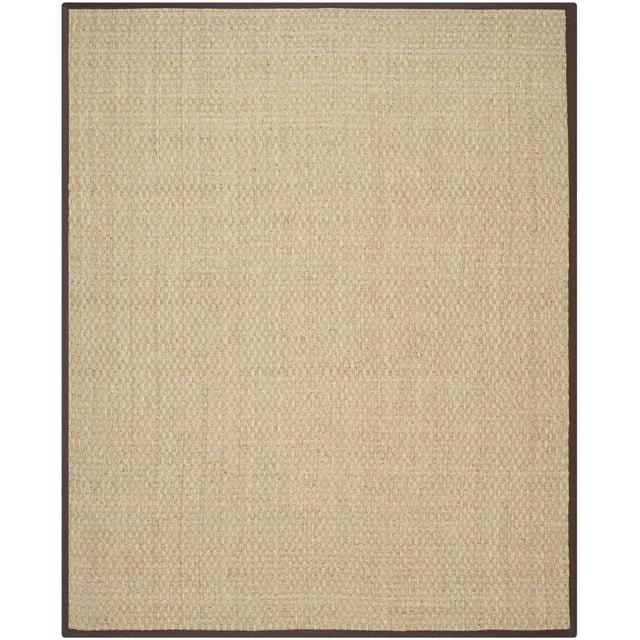 Natural Fiber NF114 Power Loomed Indoor Area Rug - Natural/Dark Brown - 8'x10' - Safavieh