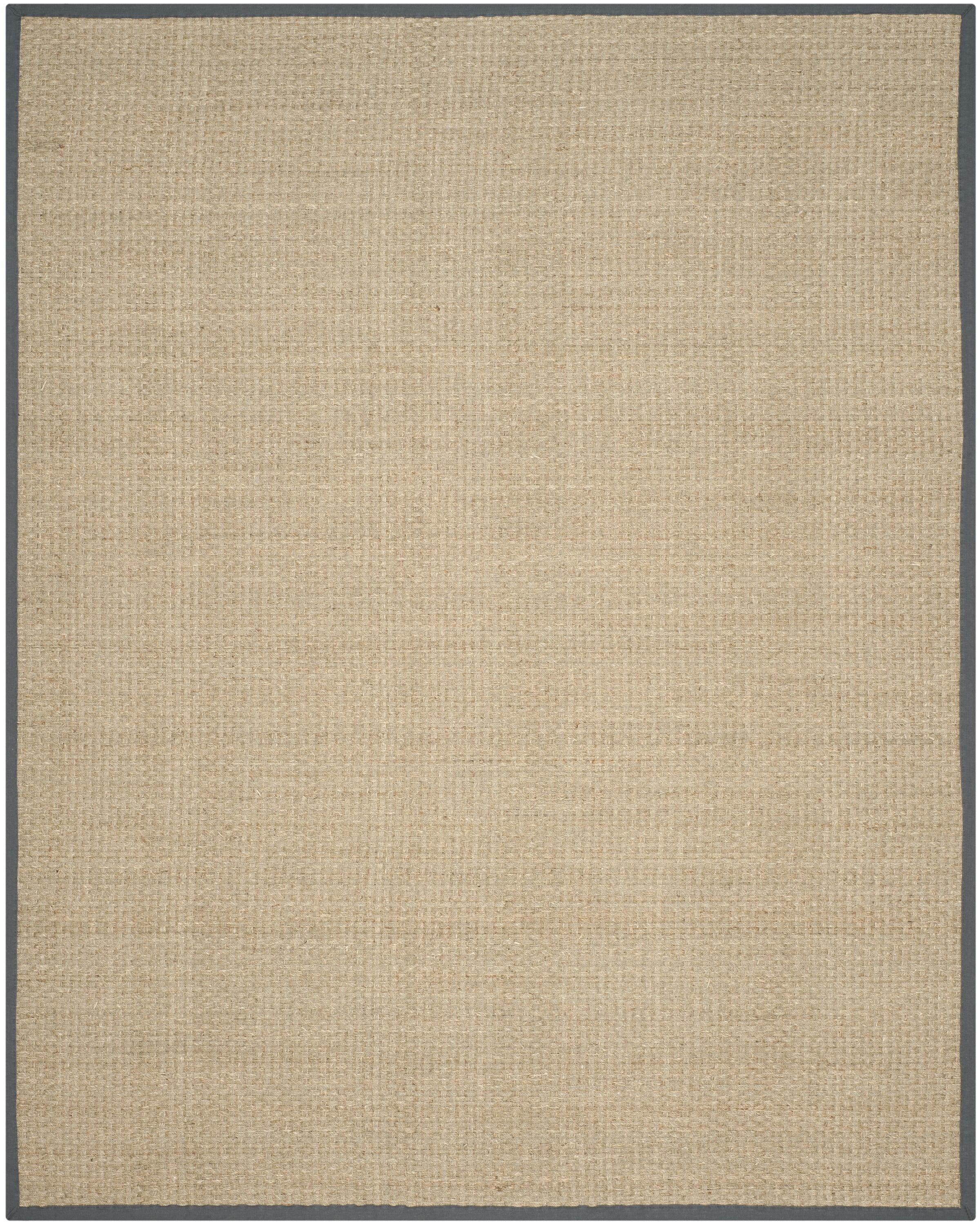 Cascadia Natural & Dark Grey 9' x 12' Hand-Knotted Cotton Blend Area Rug