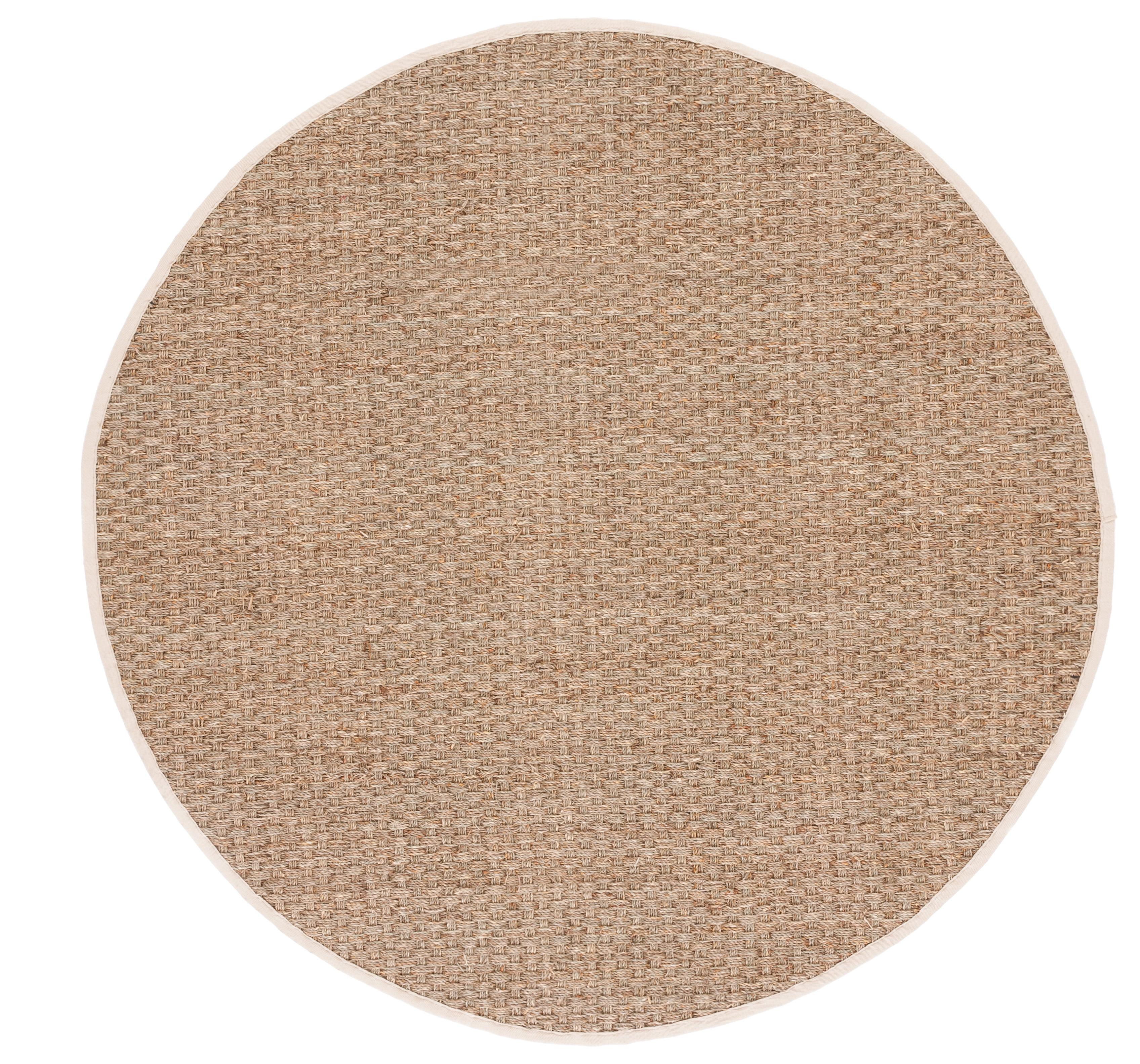 Natural Fiber NF114 Power Loomed Area Rug - Natural/Ivory - 8' round - Safavieh.