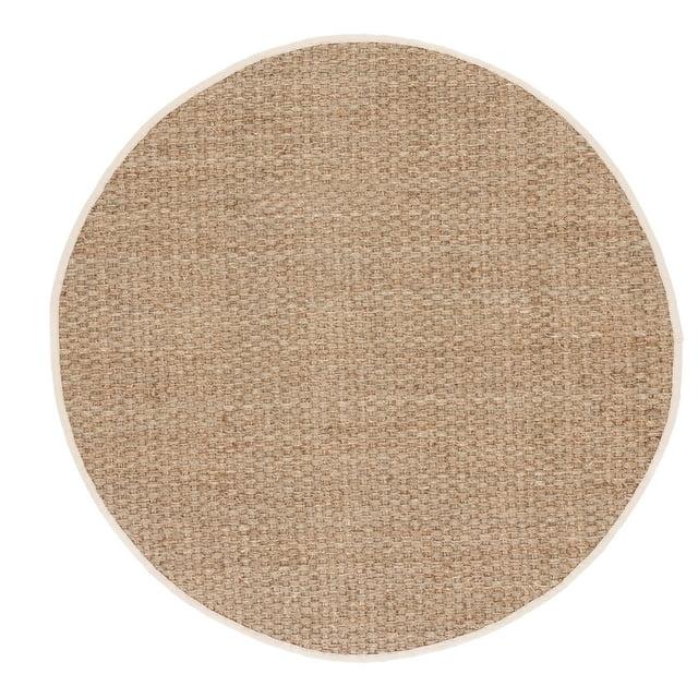 Natural Fiber NF114 Power Loomed Indoor Area Rug - Natural/Ivory - 8' Round - Safavieh