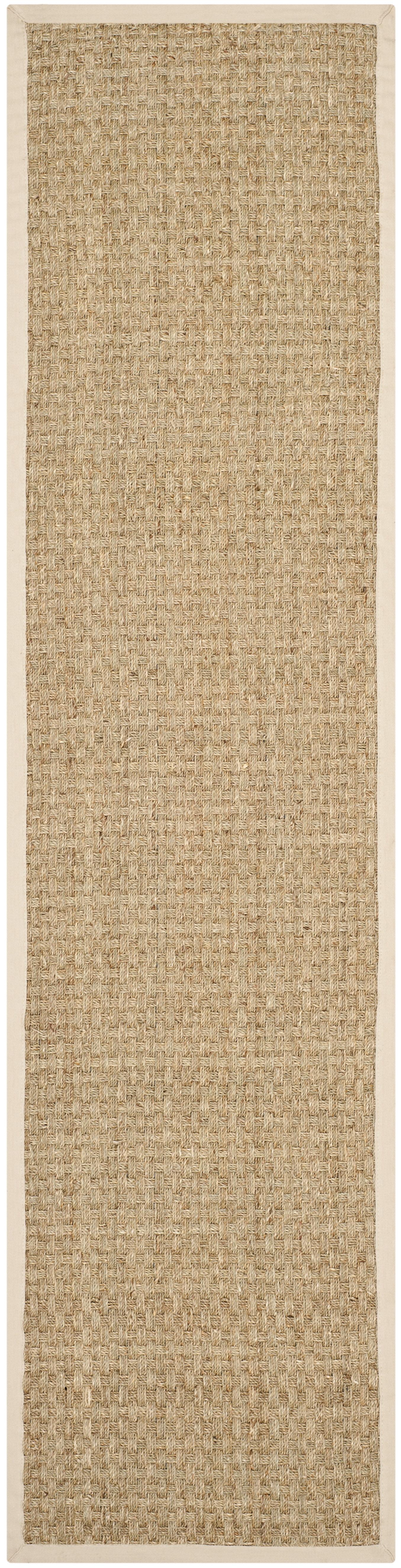 Natural Fiber NF114 Power Loomed Runner Rug - Natural/Beige - 2'6"x22' - Safavieh.