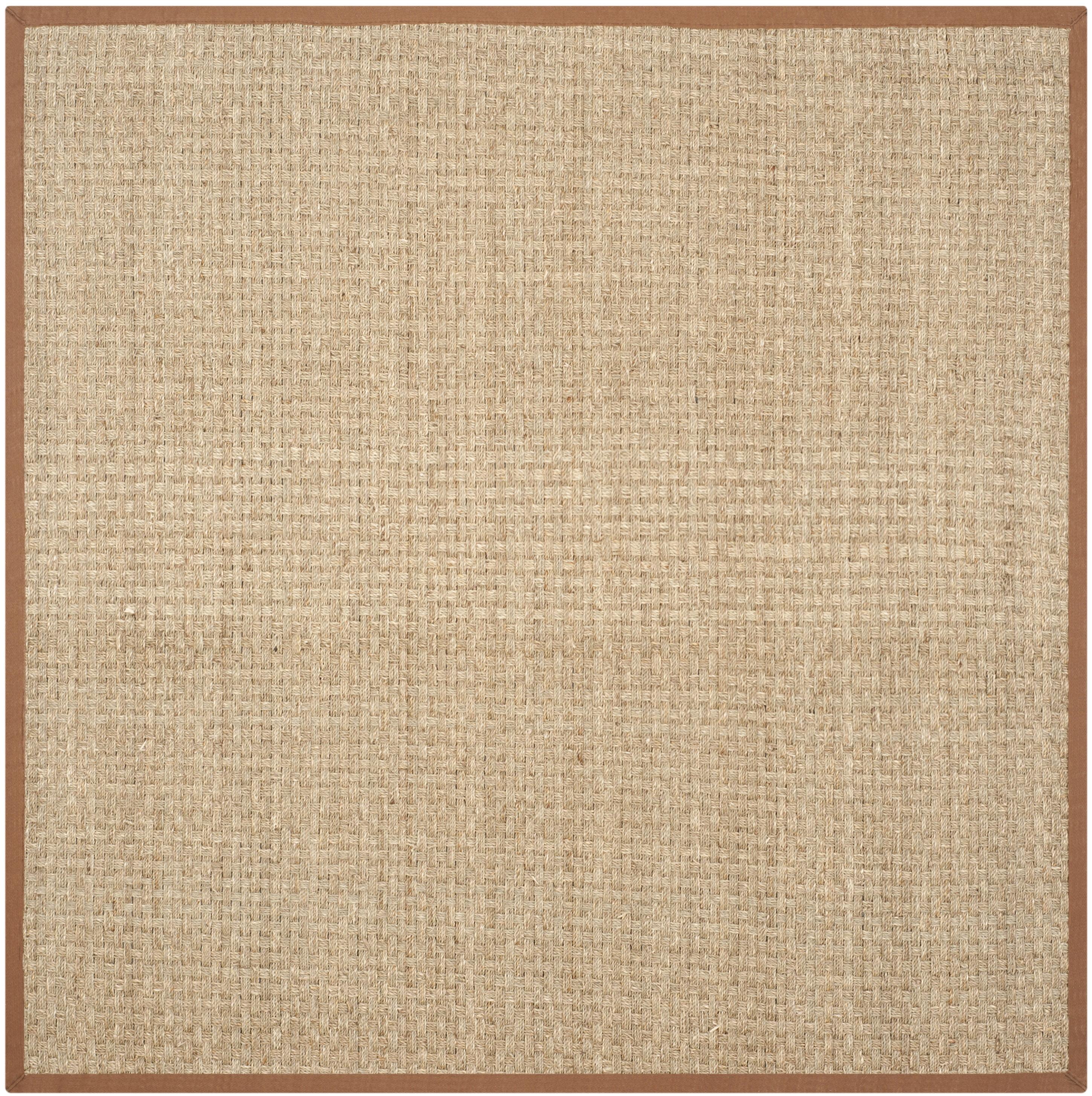 Natural Fiber NF114 Power Loomed Indoor Area Rug - Natural/Brown - 6'x6' - Safavieh