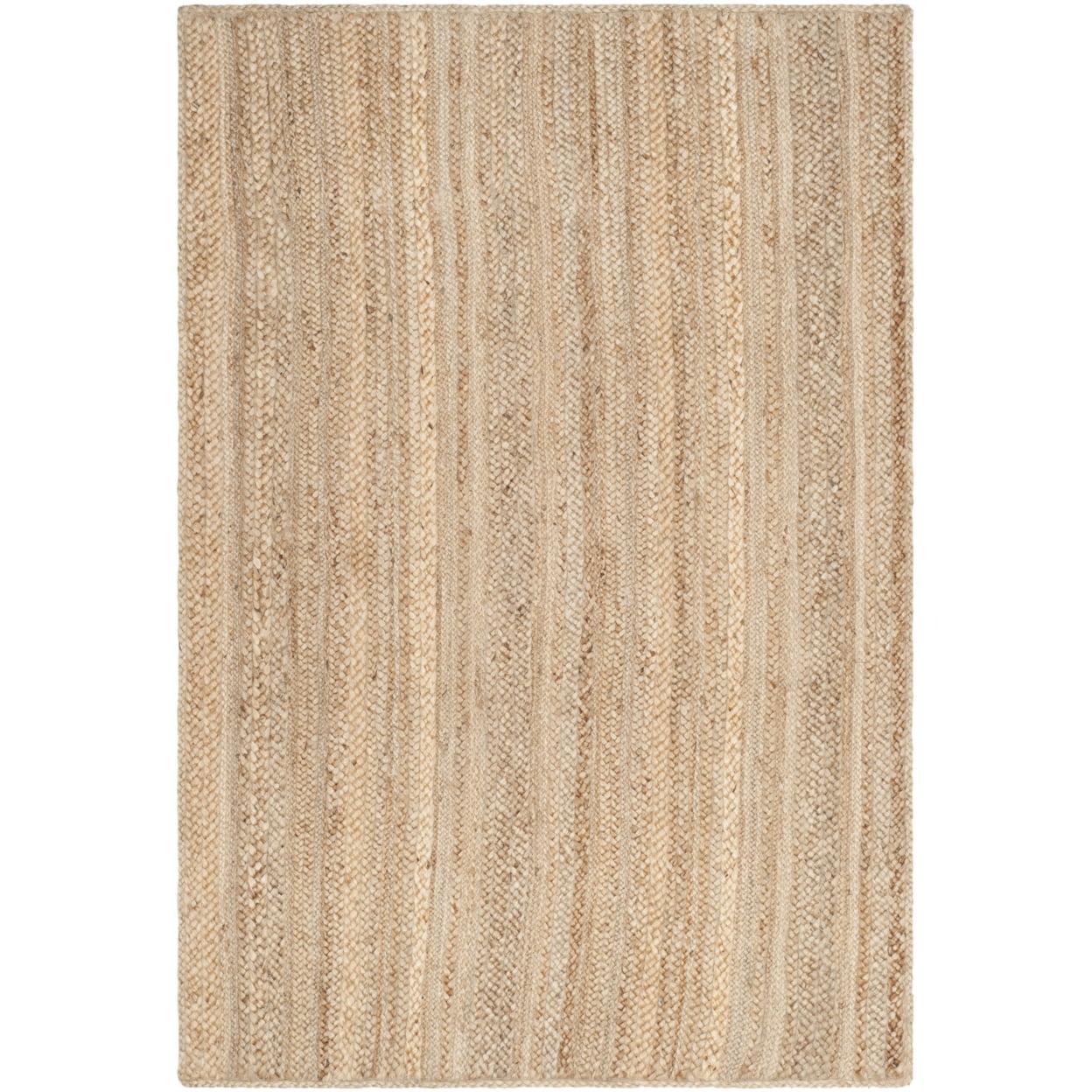 SAFAVIEH Natural Fiber Aria Braided Jute Area Rug, Natural, 3' x 5'