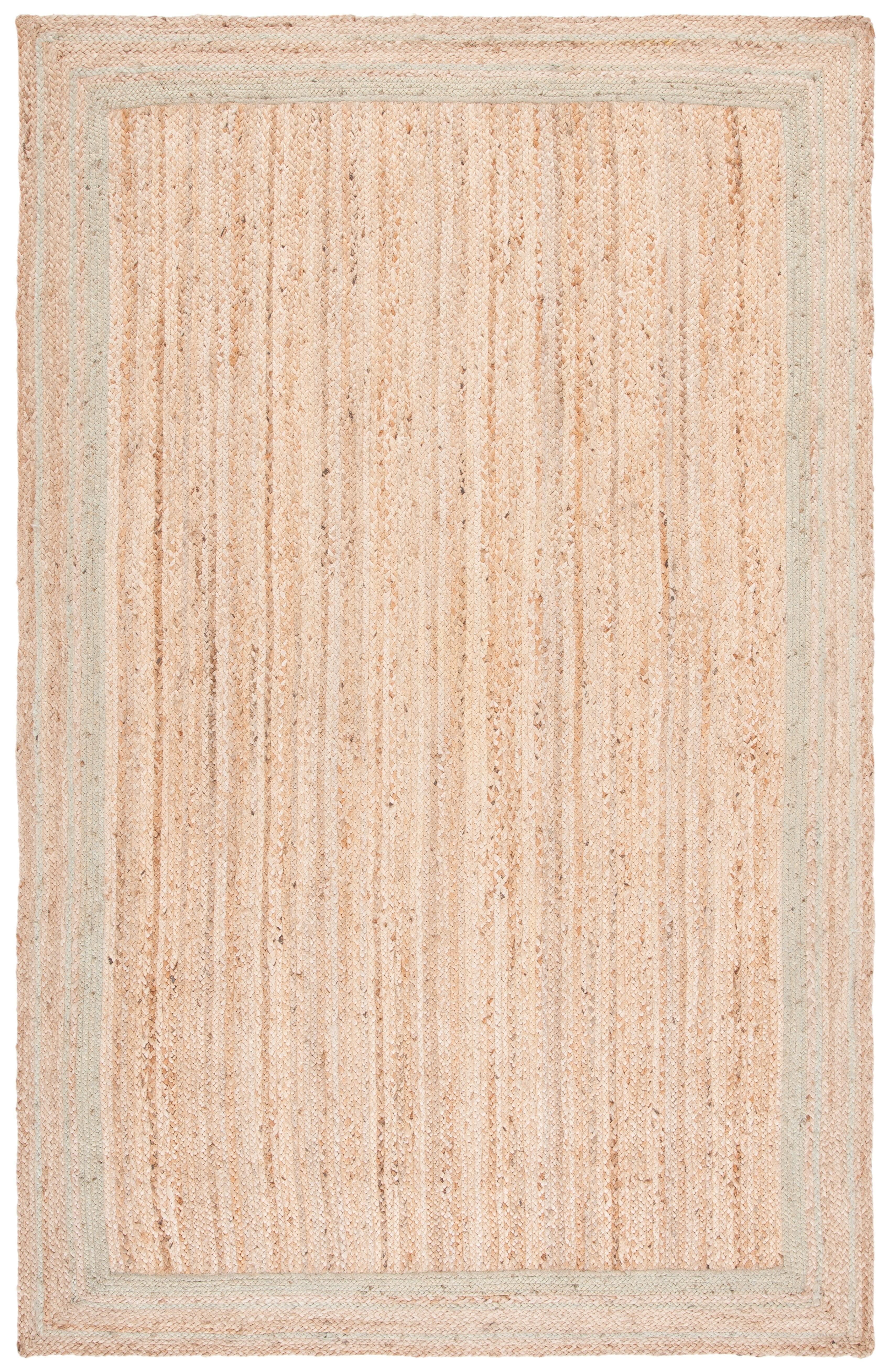 SAFAVIEH Natural Fiber Ariana Bordered Area Rug, Green/Natural, 4' x 6'