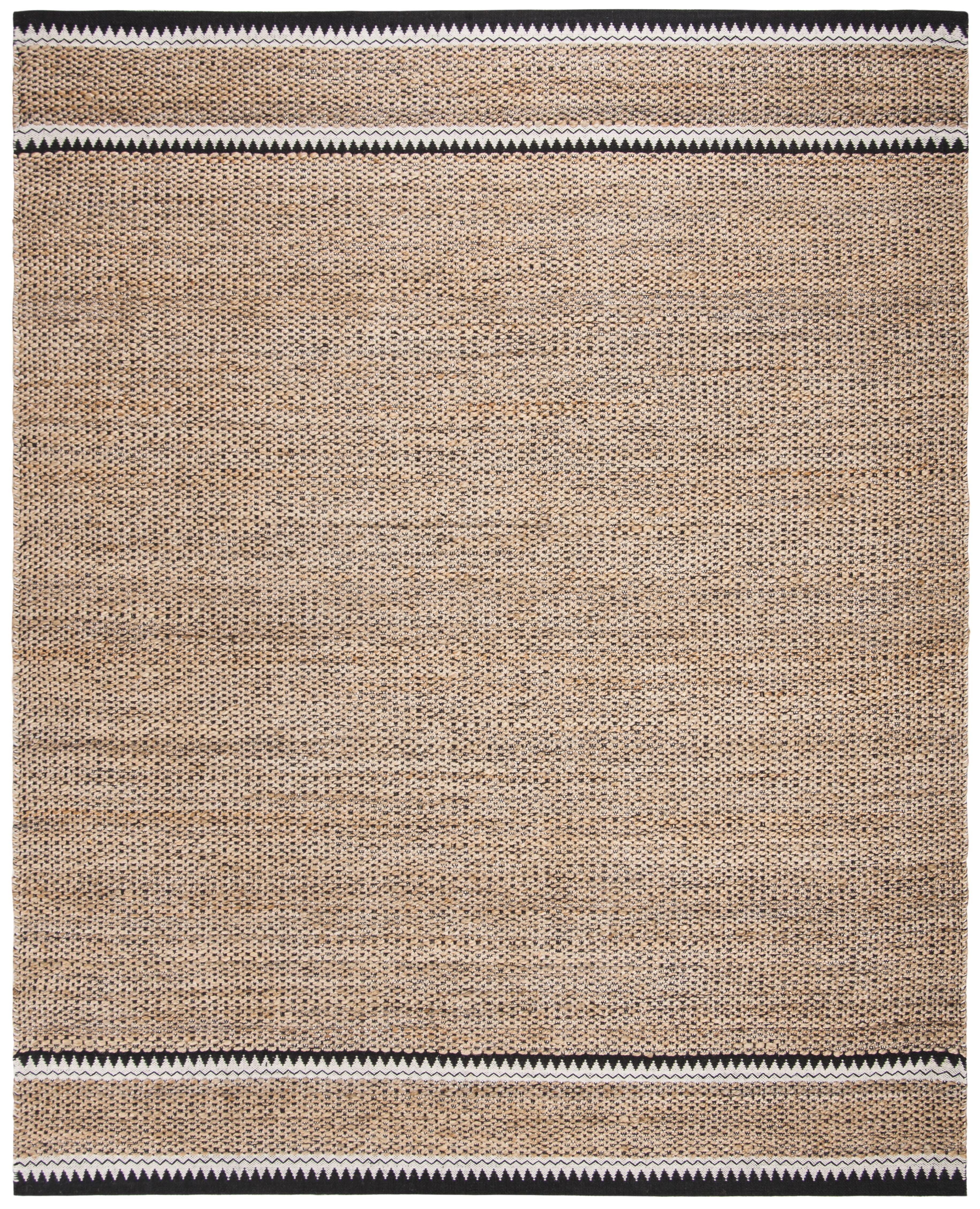 Natural Fiber NF114 Power Loomed Indoor Area Rug - Natural/Black - 9'x12' - Safavieh