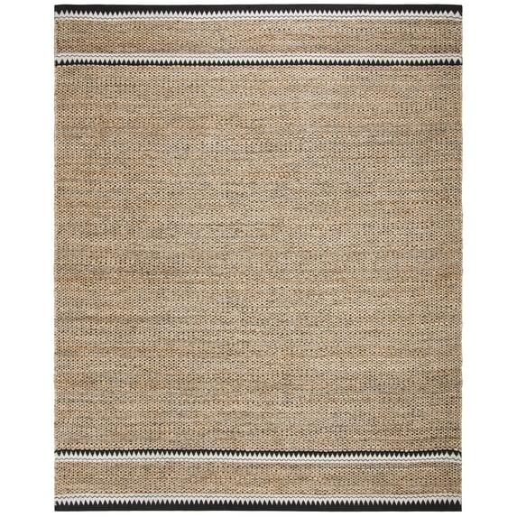 Natural Fiber NF114 Power Loomed Indoor Area Rug - Natural/Black - 9'x12' - Safavieh