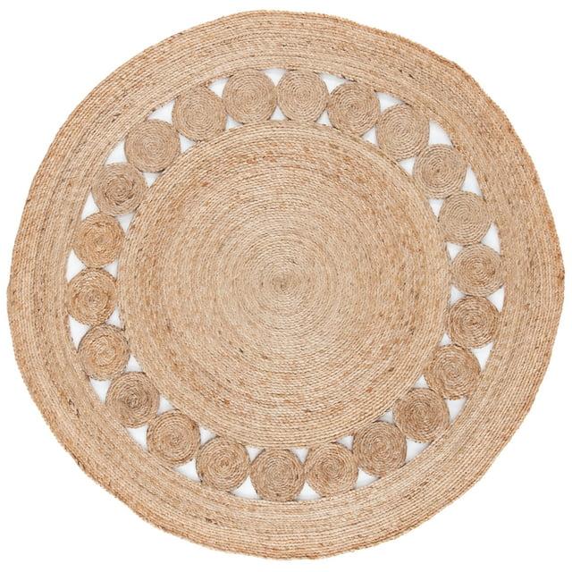 Natural Fiber NFB247 Hand Woven Area Rug - Natural - 8' round - Safavieh.