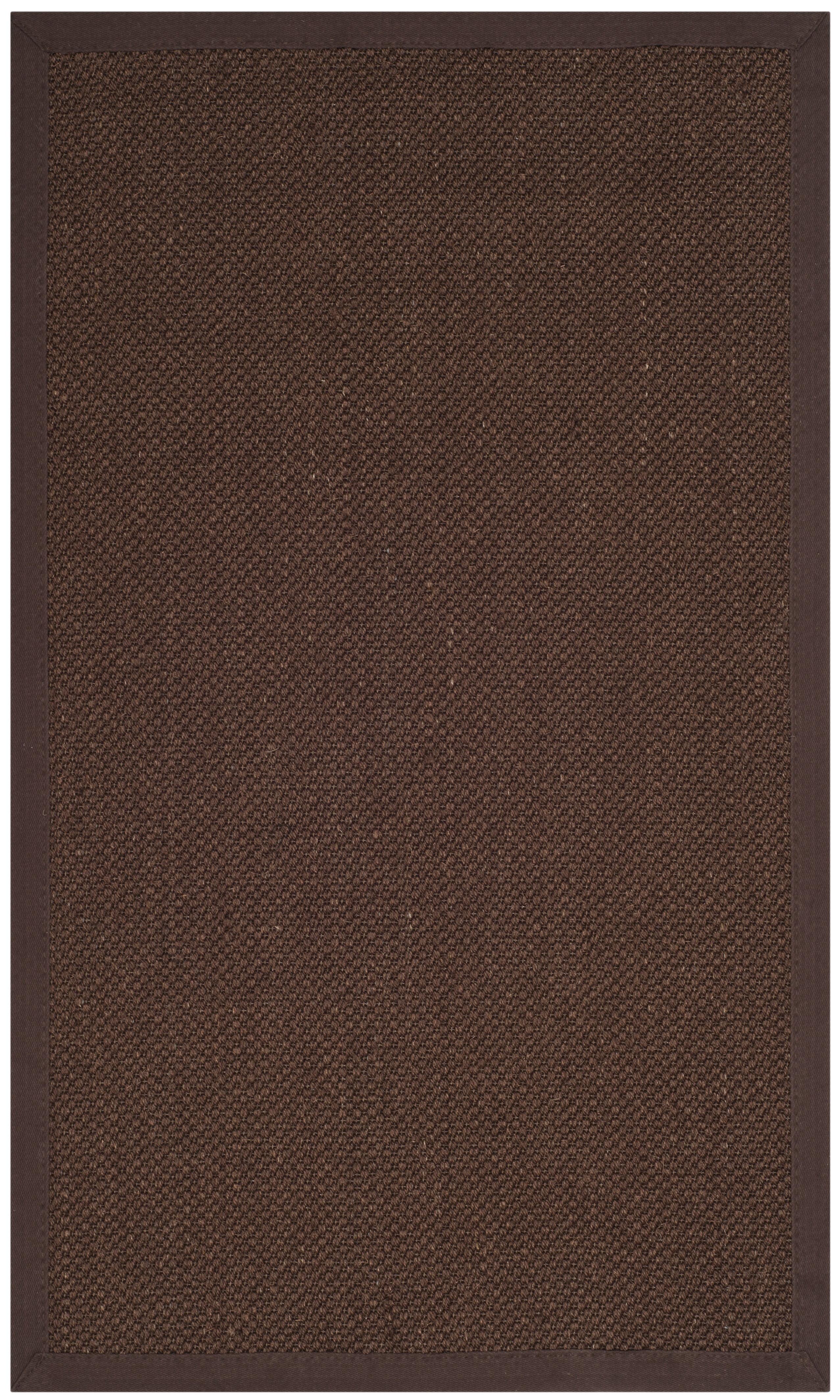 Natural Fiber NF133 Power Loomed Accent Rug - Chocolate/Dark Brown - 2'6"x4' - Safavieh.